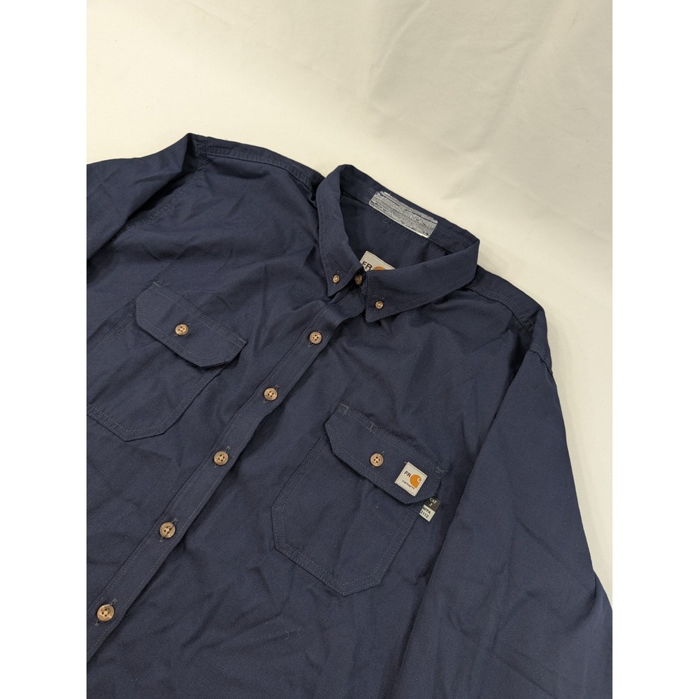 Women's‎  Carhartt FR Flame Resistant Navy Blue Shirt  CAT2 NFPA XXL